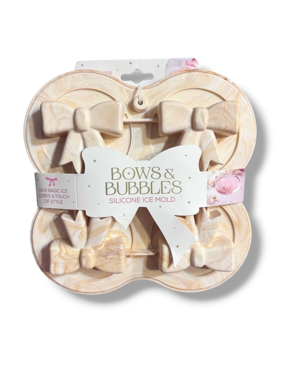 EVRIHOLDER Bubbles & Bows Silicone Ice Mold NEW